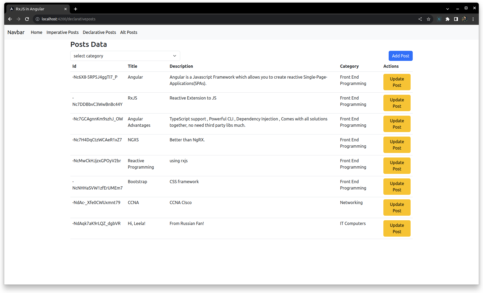 Angular RxJS Angular RxJS